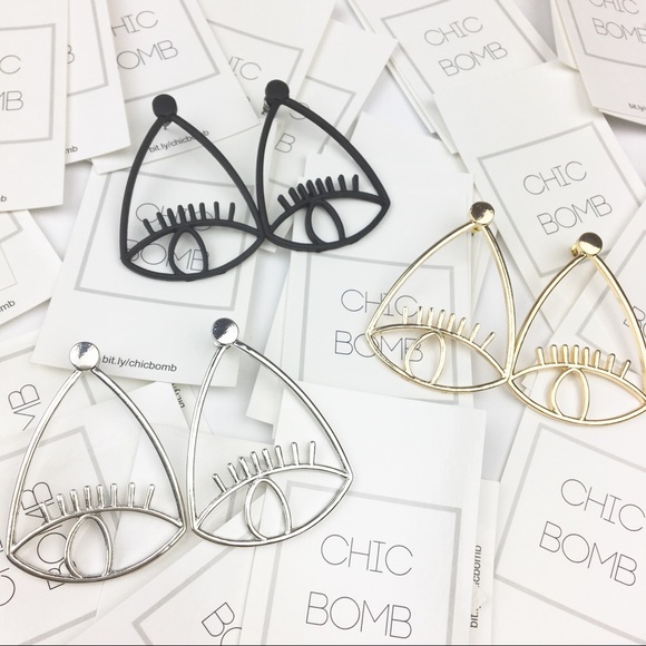 Statement EYE earrings - Picture 6 of 6